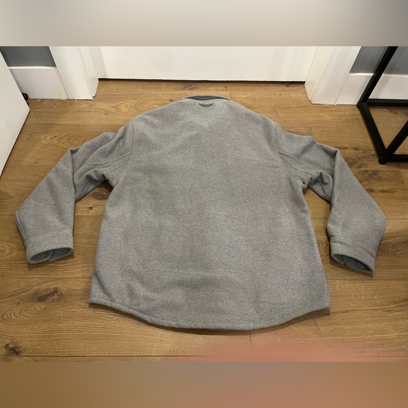 JACHS New York Fully Lined Wool Blend Shirt Jacket Gray Men's Collar XL - Picture 2 of 9